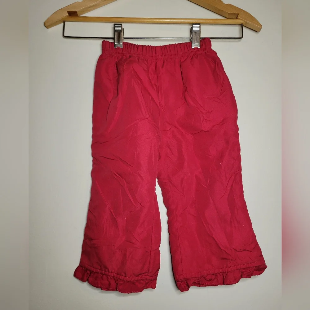 toddler red 18 months snowpants